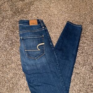 American Eagle Outfitters Dark Blue Skinny Jeans